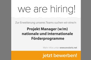 Projekt Manager/in nationale und internationale Förderprogramme Projekt Manager/in nationale und internationale Förderprogramme
