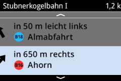 Pistennavigation in der Daten-Skibrille