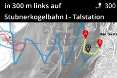 Pistennavigation in der Daten-Skibrille