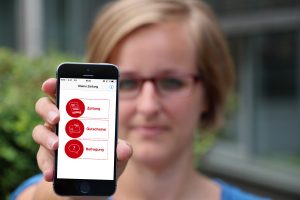 Mittels Beacon und App zur aktuellen Ausgabe der Kleinen Zeitung